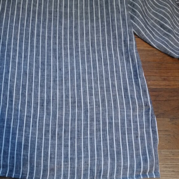 J. JILL love linen plus mixed stripes tunic top (4X) - Picture 13 of 16